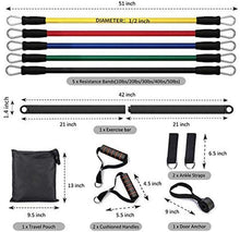 Load image into Gallery viewer, Fitness Resistance Rubber Band Yoga Elastic Band Upgrade Training Bar - Sophornlilly