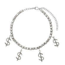 Load image into Gallery viewer, Dollar Sign Pendant Anklet