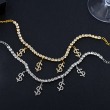 Load image into Gallery viewer, Dollar Sign Pendant Anklet
