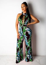 Load image into Gallery viewer, Floral Print Summer Casual Jumpsuit Sexy Women O neck Sleeveless - Sophornlilly