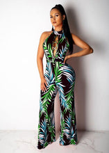 Load image into Gallery viewer, Floral Print Summer Casual Jumpsuit Sexy Women O neck Sleeveless - Sophornlilly