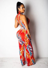 Load image into Gallery viewer, Floral Print Summer Casual Jumpsuit Sexy Women O neck Sleeveless - Sophornlilly