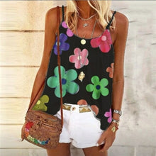Load image into Gallery viewer, Floral Printed Casual Women Tank Tops Summer Sleeveless Loose