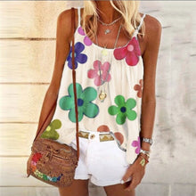 Load image into Gallery viewer, Floral Printed Casual Women Tank Tops Summer Sleeveless Loose
