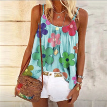 Load image into Gallery viewer, Floral Printed Casual Women Tank Tops Summer Sleeveless Loose
