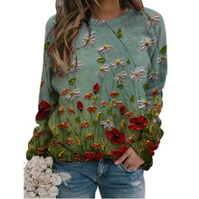 Load image into Gallery viewer, Floral Printing Women&#39;s Blouse Fashion Loose Casual Tunic Spring And