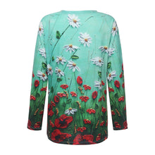 Load image into Gallery viewer, Floral Printing Women&#39;s Blouse Fashion Loose Casual Tunic Spring And