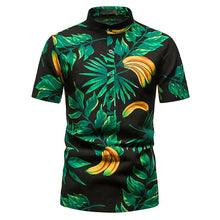Load image into Gallery viewer, Floral Shirts Men Stand Collar Casual Mens Shirt Hawaiian Oversized