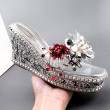 Load image into Gallery viewer, Flower 10cm High heeled Women Sandals Sexy Women Shoes|High Heels| - Sophornlilly