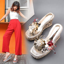 Load image into Gallery viewer, Flower 10cm High heeled Women Sandals Sexy Women Shoes|High Heels| - Sophornlilly