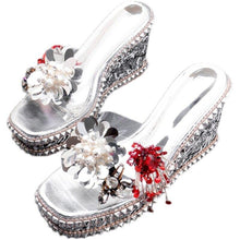 Load image into Gallery viewer, Flower 10cm High heeled Women Sandals Sexy Women Shoes|High Heels| - Sophornlilly