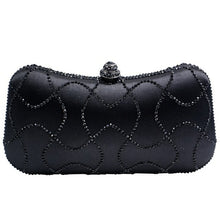 Load image into Gallery viewer, Flower Emerald Dark Green Rhinestone Crystal Clutch Evening Bags for