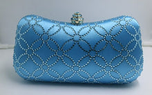 Load image into Gallery viewer, Flower Emerald Dark Green Rhinestone Crystal Clutch Evening Bags for