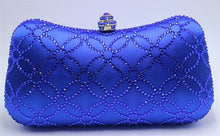 Load image into Gallery viewer, Flower Emerald Dark Green Rhinestone Crystal Clutch Evening Bags for