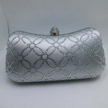 Load image into Gallery viewer, Flower Emerald Dark Green Rhinestone Crystal Clutch Evening Bags for