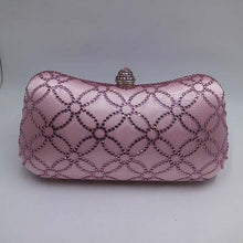 Load image into Gallery viewer, Flower Emerald Dark Green Rhinestone Crystal Clutch Evening Bags for