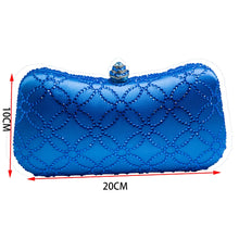 Load image into Gallery viewer, Flower Emerald Dark Green Rhinestone Crystal Clutch Evening Bags for
