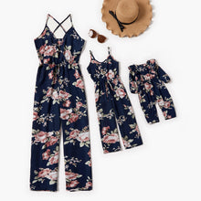 Load image into Gallery viewer, Flower Mother Daughter Matching Overall Pants Family Set Tank Mom Baby