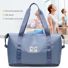 Load image into Gallery viewer, Foldable Travel Bag Wet Dry Separation Waterproof Handbag Large