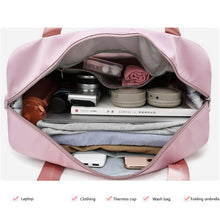Load image into Gallery viewer, Foldable Travel Bag Wet Dry Separation Waterproof Handbag Large