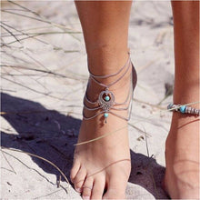 Load image into Gallery viewer, Foot Chain Anklet Bracelet For Women Body Jewelry Boho Ethnic Beads