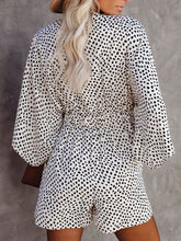Load image into Gallery viewer, Leopard Print Bowknot Wide Leg Romper Overalls