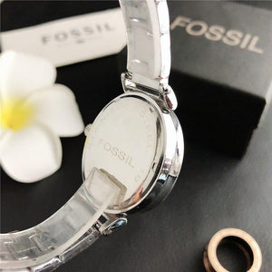 Fossil  Quartz Wrist Dress Women Watches Silver Bracelet Ladies Watch - Sophornlilly