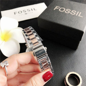 Fossil  Quartz Wrist Dress Women Watches Silver Bracelet Ladies Watch - Sophornlilly