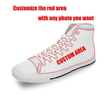 Load image into Gallery viewer, Fractal Dawn Graphic Funny Cool White Cloth Fashion 3D Print High Top