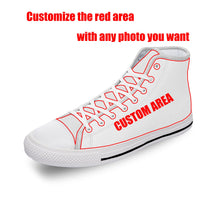 Load image into Gallery viewer, Fractal Dawn Graphic Funny Cool White Cloth Fashion 3D Print High Top