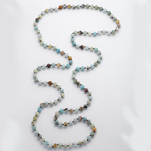 Load image into Gallery viewer, Artisan Jewelry Fashion knotted long Halsband Amazonite