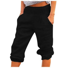 Load image into Gallery viewer, Casual Women Capri Pants Pockets Solid Color