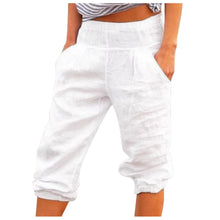 Load image into Gallery viewer, Casual Women Capri Pants Pockets Solid Color
