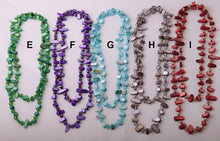 Load image into Gallery viewer, Long Knotted Halsband Rainbow Color Crystal and