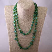 Load image into Gallery viewer, Long Knotted Halsband Rainbow Color Crystal and
