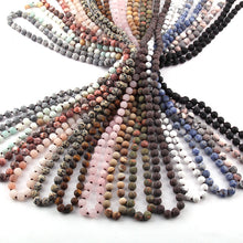 Load image into Gallery viewer, Fashion Jewelry Frosted Onyx Semi Precious Stones Bead