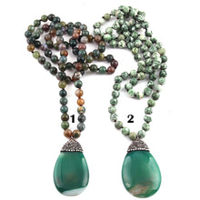 Load image into Gallery viewer, Fashion Long Knotted Stones Bohemian Tribal Jewelry