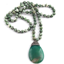 Load image into Gallery viewer, Fashion Long Knotted Stones Bohemian Tribal Jewelry