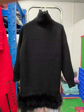 Load image into Gallery viewer, Turtleneck Knit Sweater Dress Winter Long