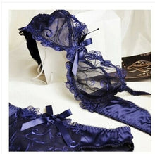 Load image into Gallery viewer, Bra &amp; Brief Sets Flower gauze lace embroidery ultra