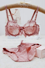 Load image into Gallery viewer, Bra &amp; Brief Sets Flower gauze lace embroidery ultra
