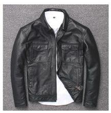 Load image into Gallery viewer, Classic leather jacket
