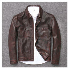 Load image into Gallery viewer, Classic leather jacket