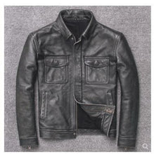 Load image into Gallery viewer, Classic leather jacket