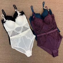 Load image into Gallery viewer, French Brand Super Push Up Bra Set Sexy Lace Bodycon Women Underwear
