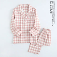 Load image into Gallery viewer, Fresh Maple Leaf Pajama Sets Women 100% Gauze Cotton Long Sleeve