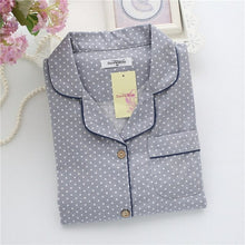 Load image into Gallery viewer, Fresh Maple Leaf Pajama Sets Women 100% Gauze Cotton Long Sleeve
