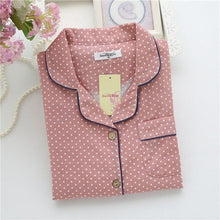 Load image into Gallery viewer, Fresh Maple Leaf Pajama Sets Women 100% Gauze Cotton Long Sleeve