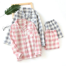 Load image into Gallery viewer, Fresh Maple Leaf Pajama Sets Women 100% Gauze Cotton Long Sleeve
