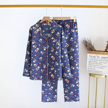 Load image into Gallery viewer, Fresh pajamas sets women 100% gauze cotton Japanese summer long sleeve